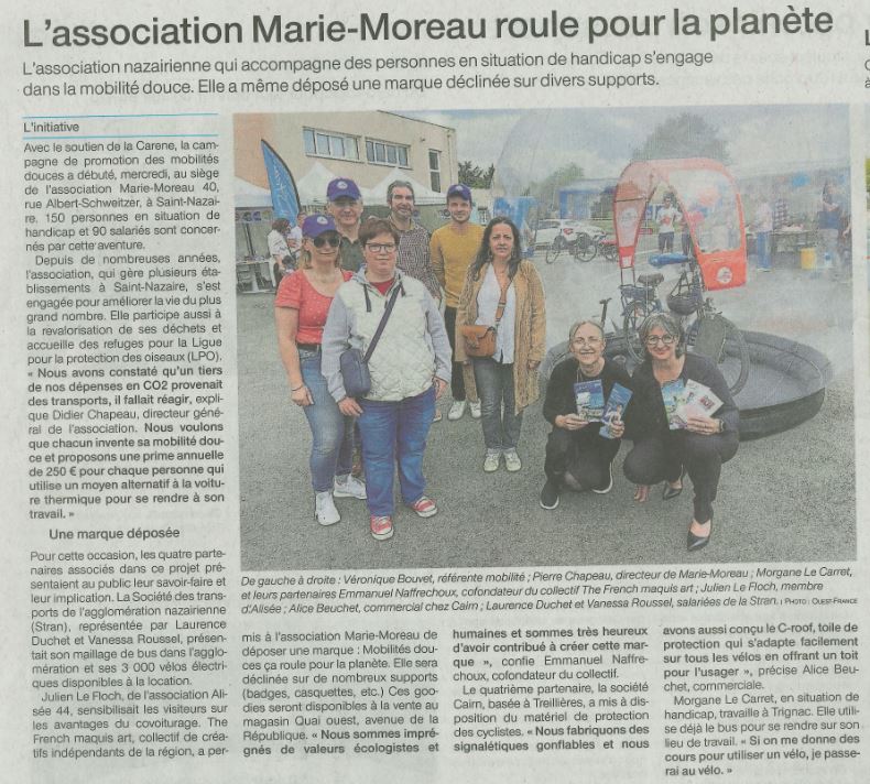 L’association Marie Moreau roule pour la planète !